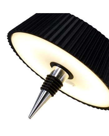 RELAX * TAPON BOTELLA LED NEGRO - RECARGABLE